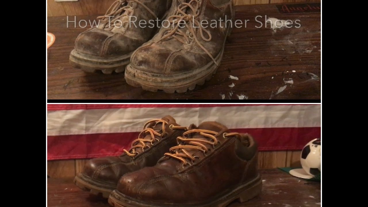restoring white leather shoes