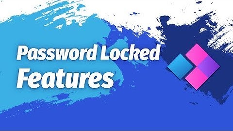Password Locked Features in WinPATS