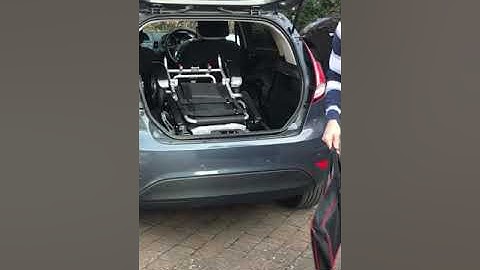 How to get an electric folding wheelchair into a small car boot using the LITH-TECH ramps.