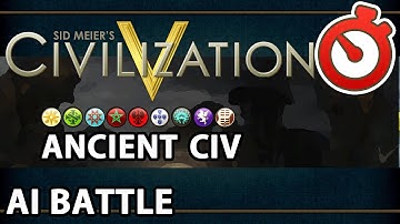 Civ 5 - Ancient Civilization Battle Royale Timelapse ( AI Only Battle )