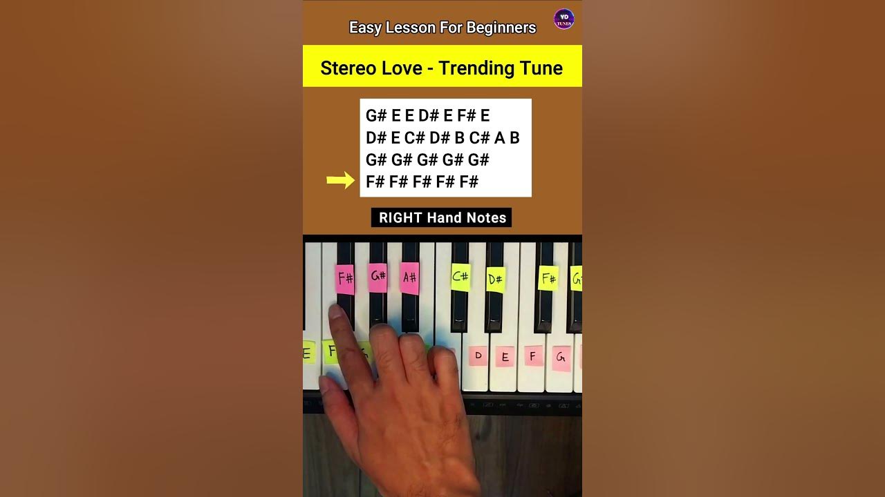 Stereo Love 🔥 (Piano Tutorial) #piano