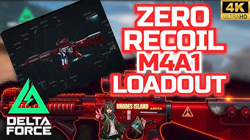 M4A1 ZERO Recoil Loadout in Delta Force Mobile | INSANE Accuracy Gameplay