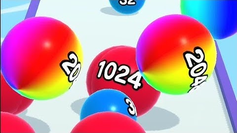 Ball Run 2048 - All Levels Gameplay Android, iOS ( Levels 1318-1321