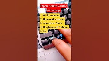 opens the Action Center in computer ll wifi connection shortcut key #ytshorts #shorts #pc #keyboard