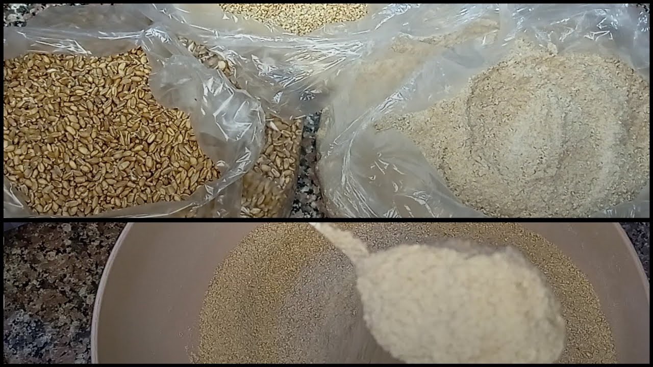 طريقة تحضير دقيق القمح الكامل من الحبه الكامله فى البيت