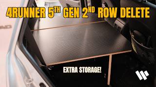 5th Gen 4Runner 2nd Row Delete Plate | Solid Wood Worx