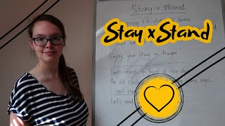 Plete se nám - anglická slovesa "stay" vs "stand"