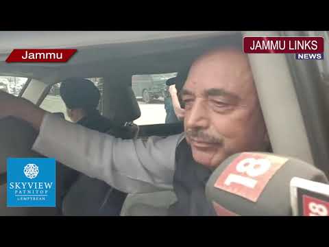 Situation 'very bad' in Kashmir, says Azad as he reaches Jammu