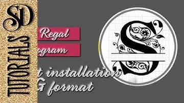 Split Regal Monogram Font or SVG format