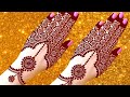 Easy and simple red mehndi design for back hand ll semi bridal mehndi design ll Rangh Mehndi