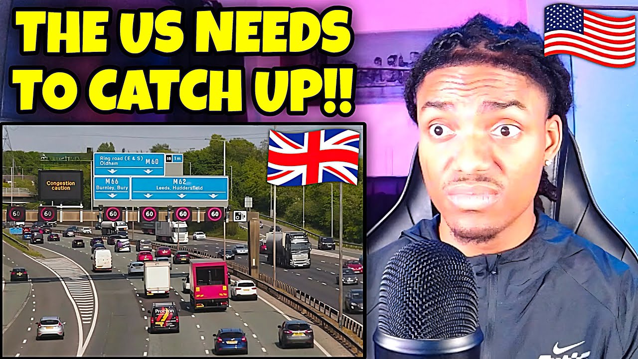 AMERICAN REACTS to UK Smart Motorways for the First Time!