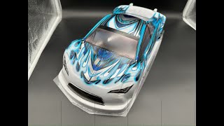 This is how I paint RC car Lexan body with airbrush (Marble effect)