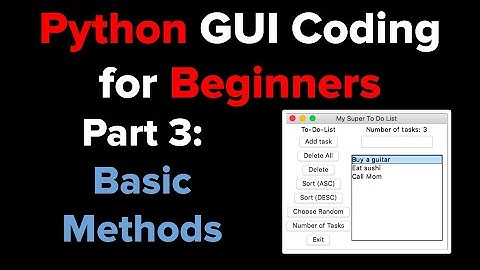 Python Tkinter GUI Tutorial: To Do List 3