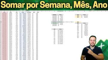Como Somar por Semana, Mês e Ano no Excel | SOMASES com Vários Critérios