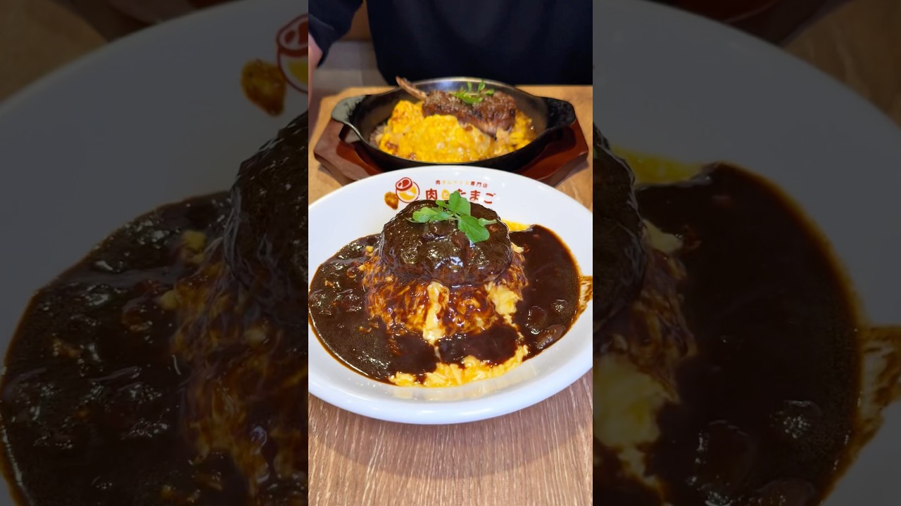 絶品ハンバーグオムライス（Exquisite Hamburger Steak Omelette Rice）