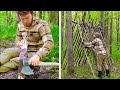 HOW TO SURVIVE IN THE FOREST ALONE WITH ONE KNIFE || PRIMITIVE TECHNOLOGIES