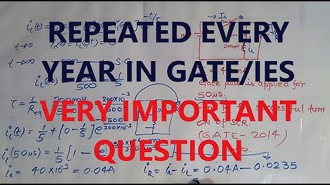 GATE and IES Question |Triggering of thyristor | Part 3 | Power Electronics |
