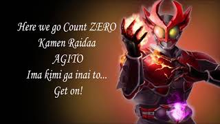Kamen Rider Agito opening theme FULL Lyrics 1080p (High Quality)