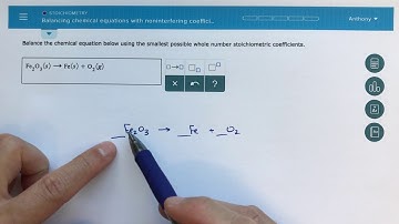 ALEKS - Balancing Chemical Equations with Non-Interfering Coefficients