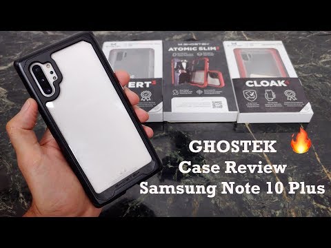 Samsung Note 10 Plus Ghostek Case Review : Atomic Slim 3, Cloak 4 & Covert 3