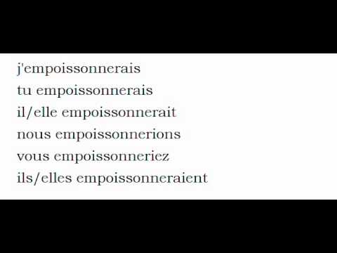 French conjugation = Empoissonner la voz