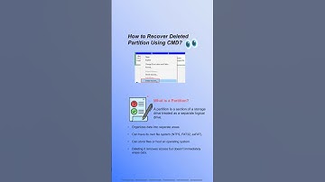 Recover Deleted Partition Without Losing Data! CMD DiskPart Hack#diskpart #datarecovery#filerecovery