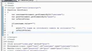 Details RO Tutorial PHP Login Pt.2 (validare javascript) Update