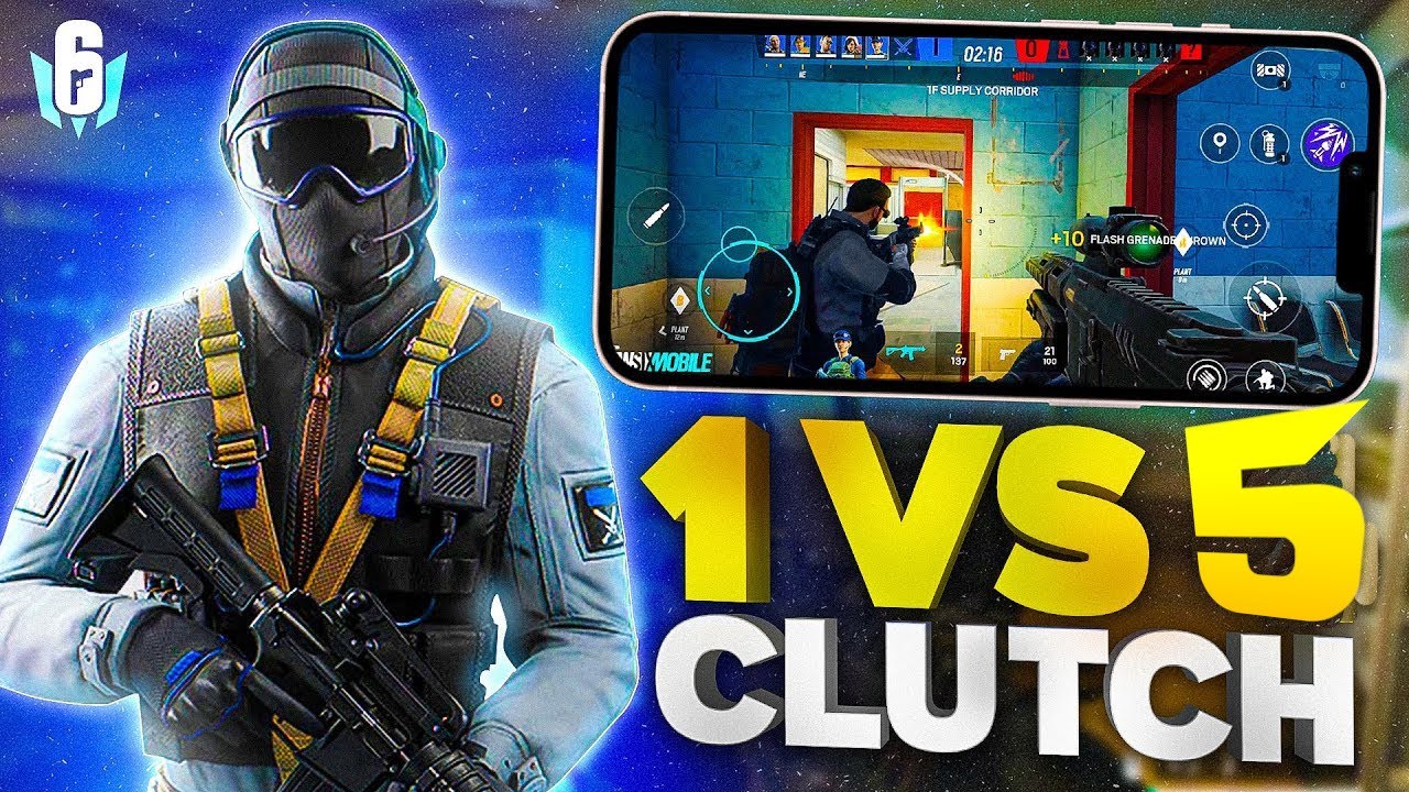 1 VS 5 CLUTCH! Rainbow Six Siege Mobile - YouTube