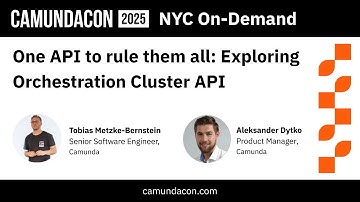 One API to rule them all: Exploring Orchestration Cluster API | CamundaCon 2025 NYC