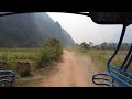 Tuk-tuk Ride to Huay Sarn Waterfall in Vang Vieng, Laos