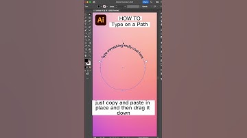 How to Type On a Path using Adobe Illustrator 🎨 #adobeillustrator #adobeillustratortutorial