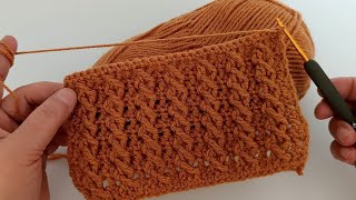 NEW DESIGN! Super easy crochet for beginners! how to knit single stitch
