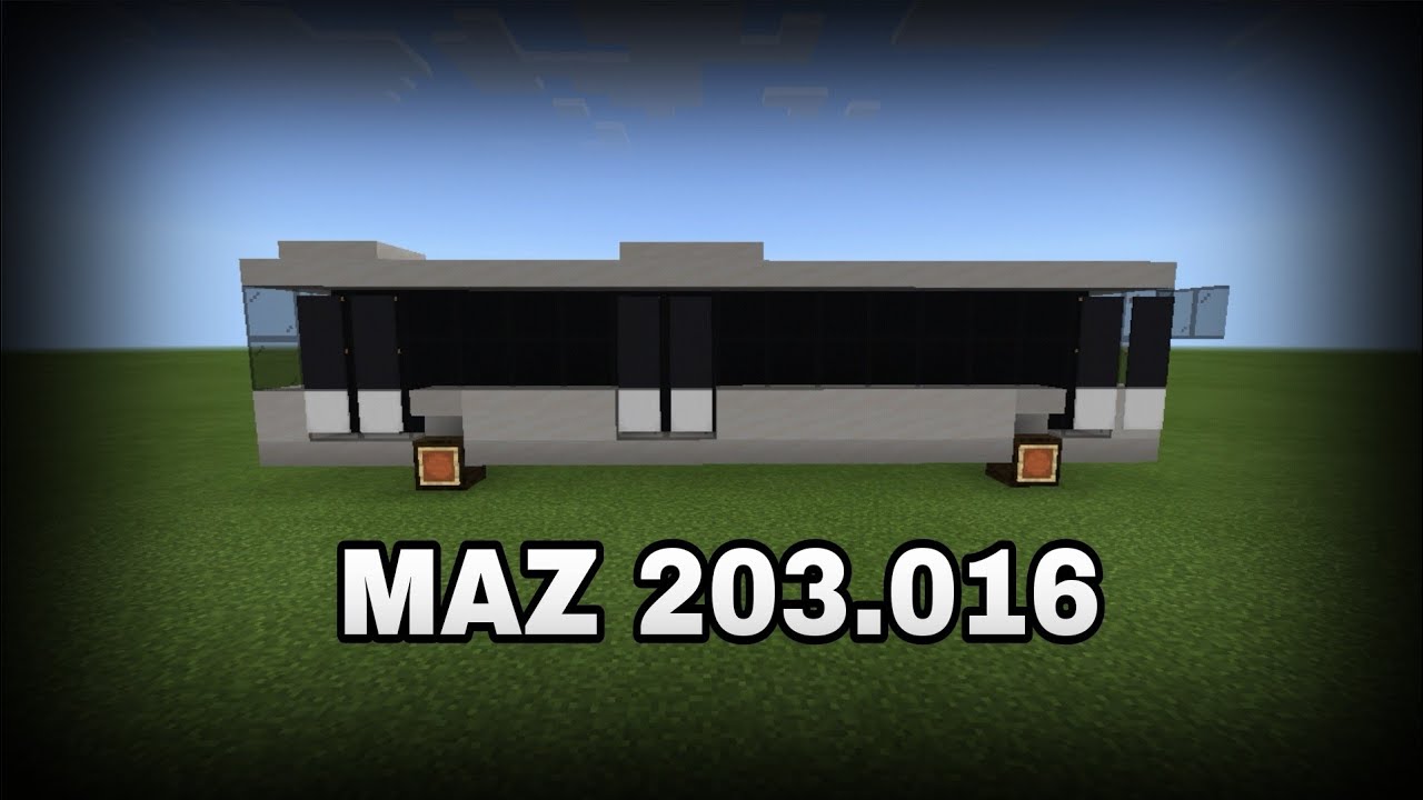MAZ 203.016 bus in Minecraft