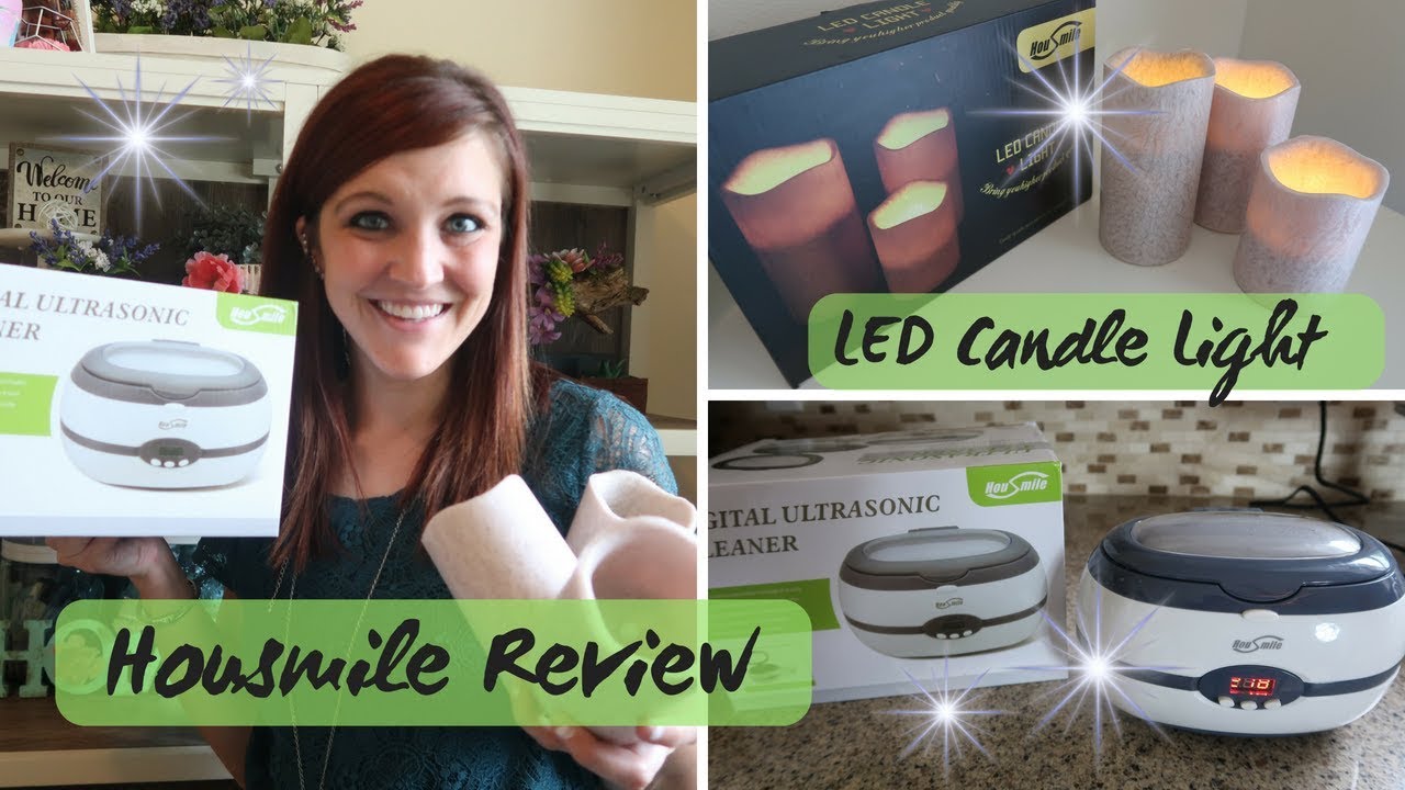 HOUSMILE DIGITAL ULTRASONIC CLEANER AND LED CANDLE LIGHT REVIEW YouTube