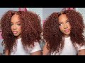 OMG! 😍 This Hair is GORGEOUS!! Curly Wave 33B Auburn Color Wig ft Beauty Forever Hair |Kashia Jabre