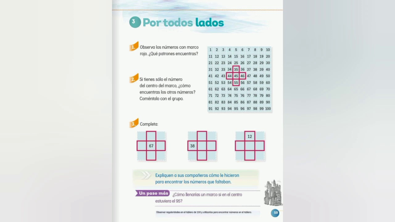 Por todos lados, pág. 59 matemáticas segundo año - YouTube