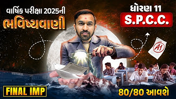 Std 11 SPCC Final Exam Paper ભવિષ્યવાણી | SPCC Gujarat Board IMP | Ketan Dada
