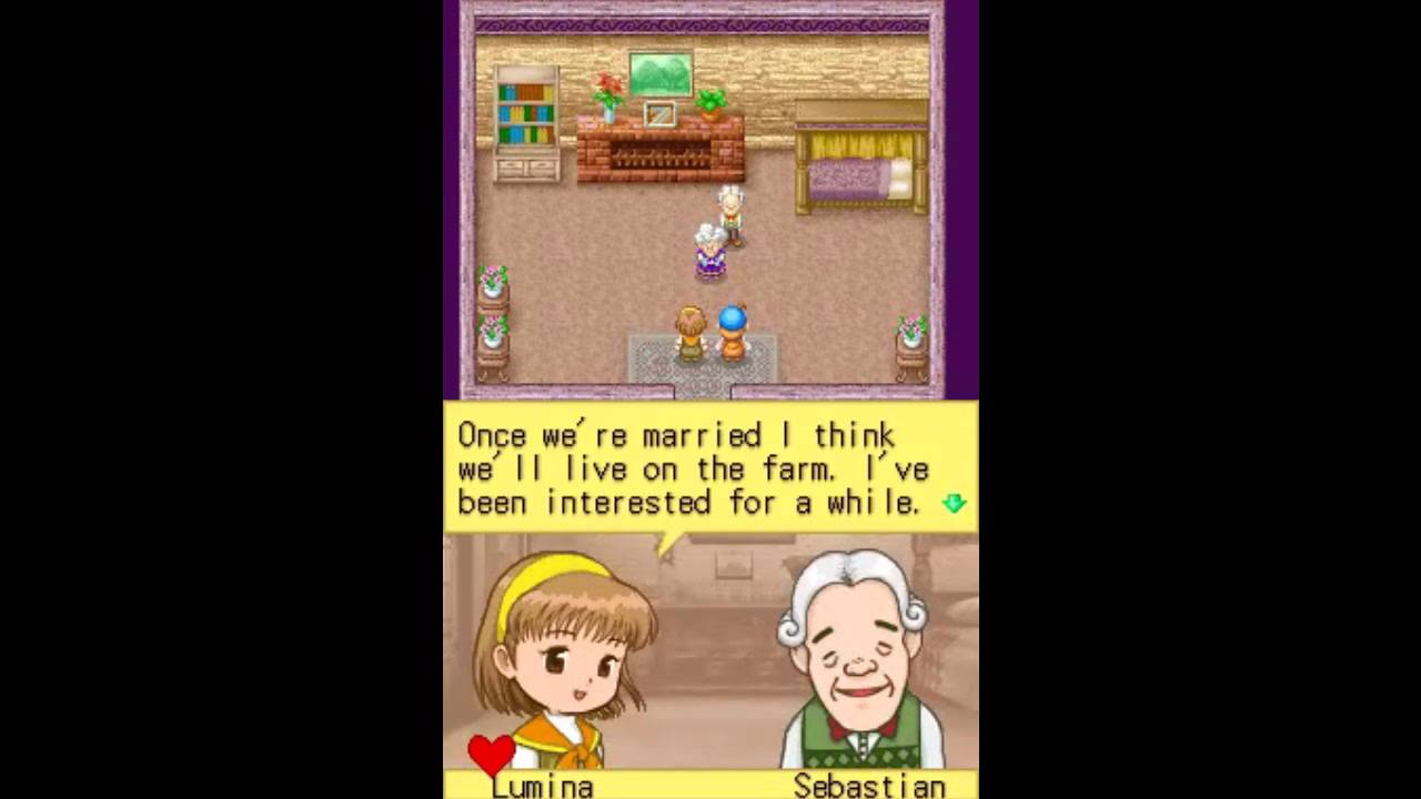 Harvest Moon DS - get married to Lumina - YouTube