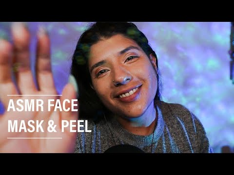 PEELING YOUR FACE OFF | MOUTH SOUNDS, LIGHT TRIGGERS, AND FACE BRUSHING