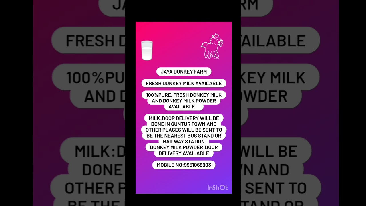 DONKEY MILK AND DONKEY MILK POWDER