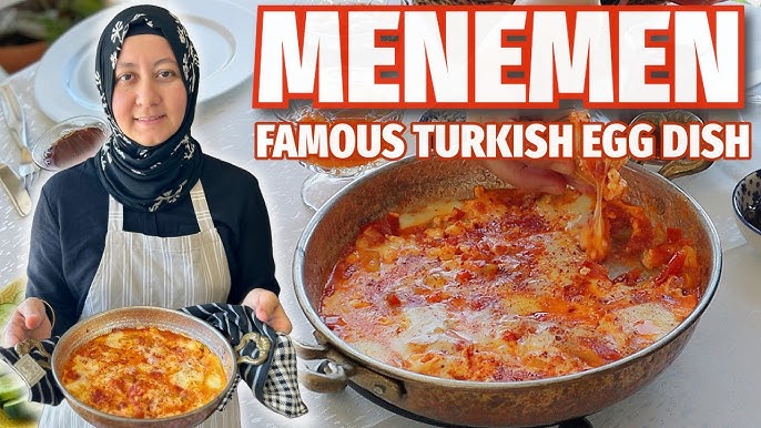 Menemen (Turkish Scrambled Eggs with Meat)