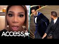 Serena Williams Appears Stunned After Will Smith Slaps Chris Rock