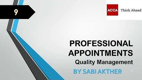 ACCA I Advanced Audit & Assurance (AAA) I Professional Appointments - AAA Lecture 9