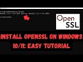 Install OpenSSL on Windows 10/11 Made Easy