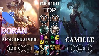 DRX Doran Mordekaiser vs Camille Top - KR Patch 10.14