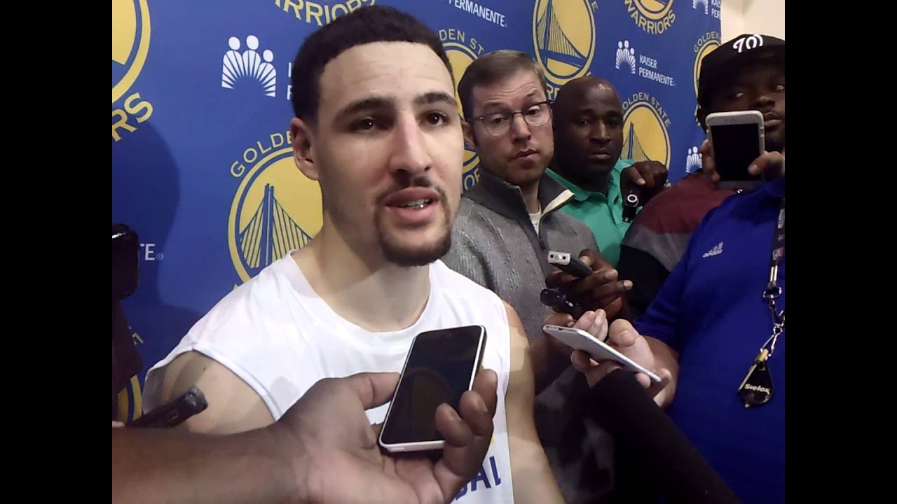 Klay Thompson talks about the NBA Finals and his health for Game 1