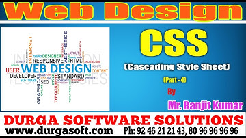 Webdesign Technology || CSS(Csscading Style Sheet) Part - 4 by Ranjit Kumar