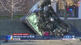 VIDEO: 1 dead, 3 injured after being hit by car on Aurora Avenue