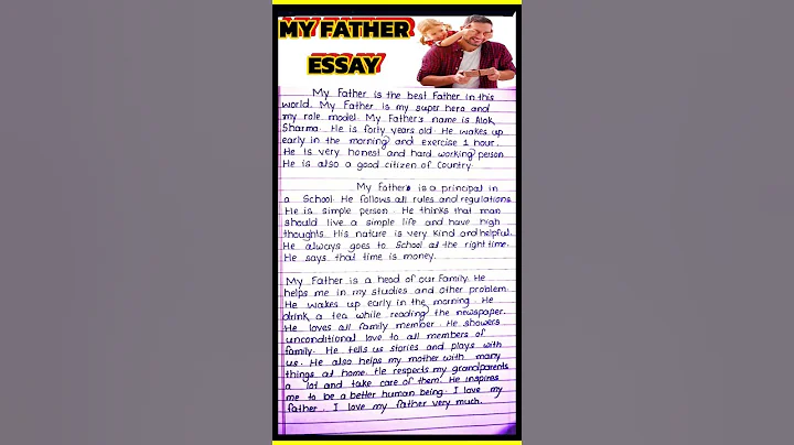 My Father Essay in English/Essay On My Father in English/My father essay in English/ #myfatheressay