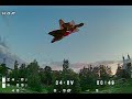 Race drone chasing DIY plane.